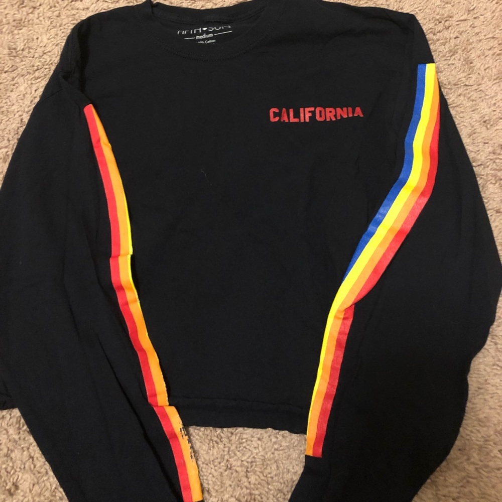 Long sleeve california crop top